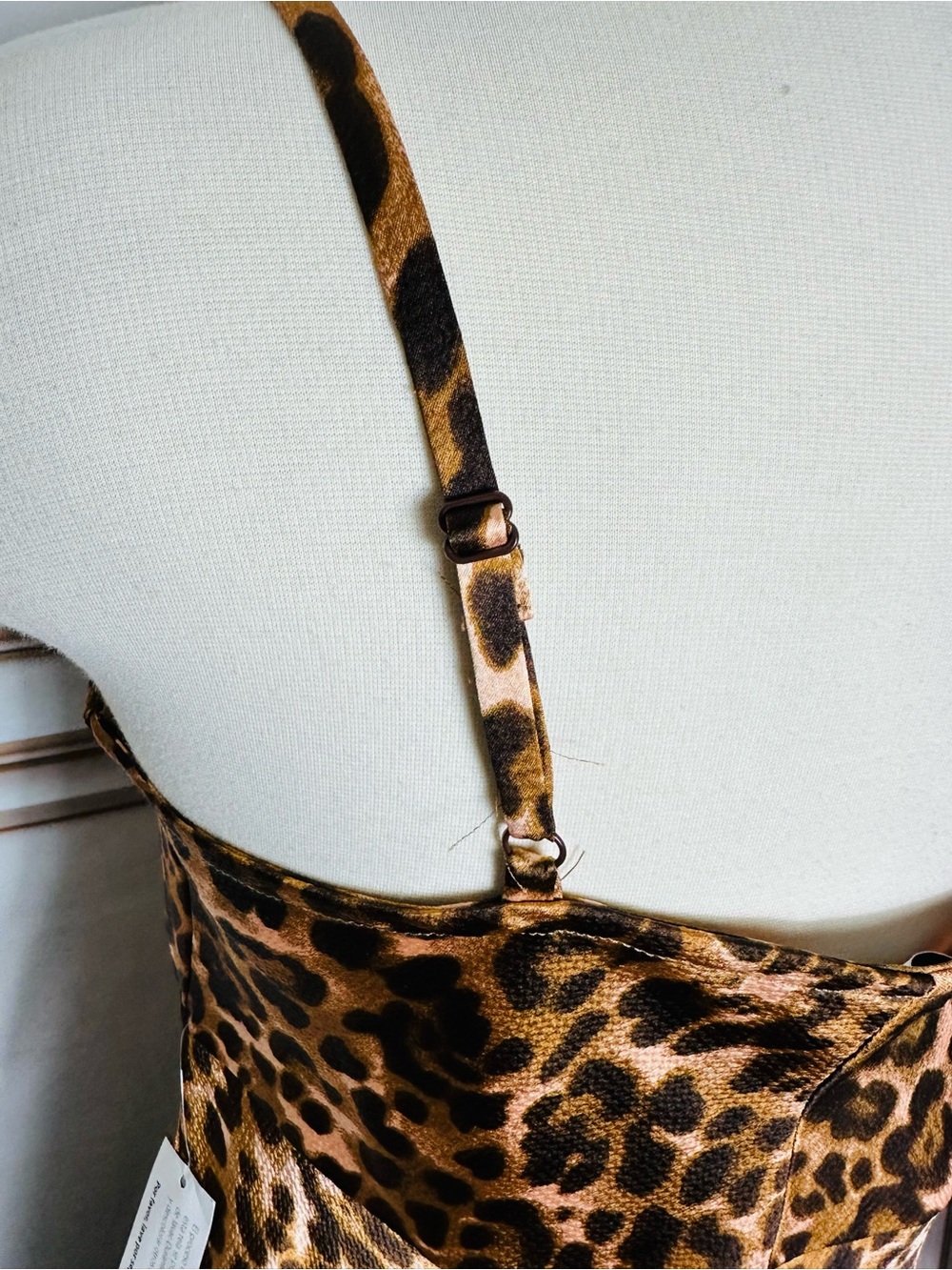 sofia by sofia vergara Leopard Print Slip Maxi Dress - Brown/Black - Picture 7 of 12